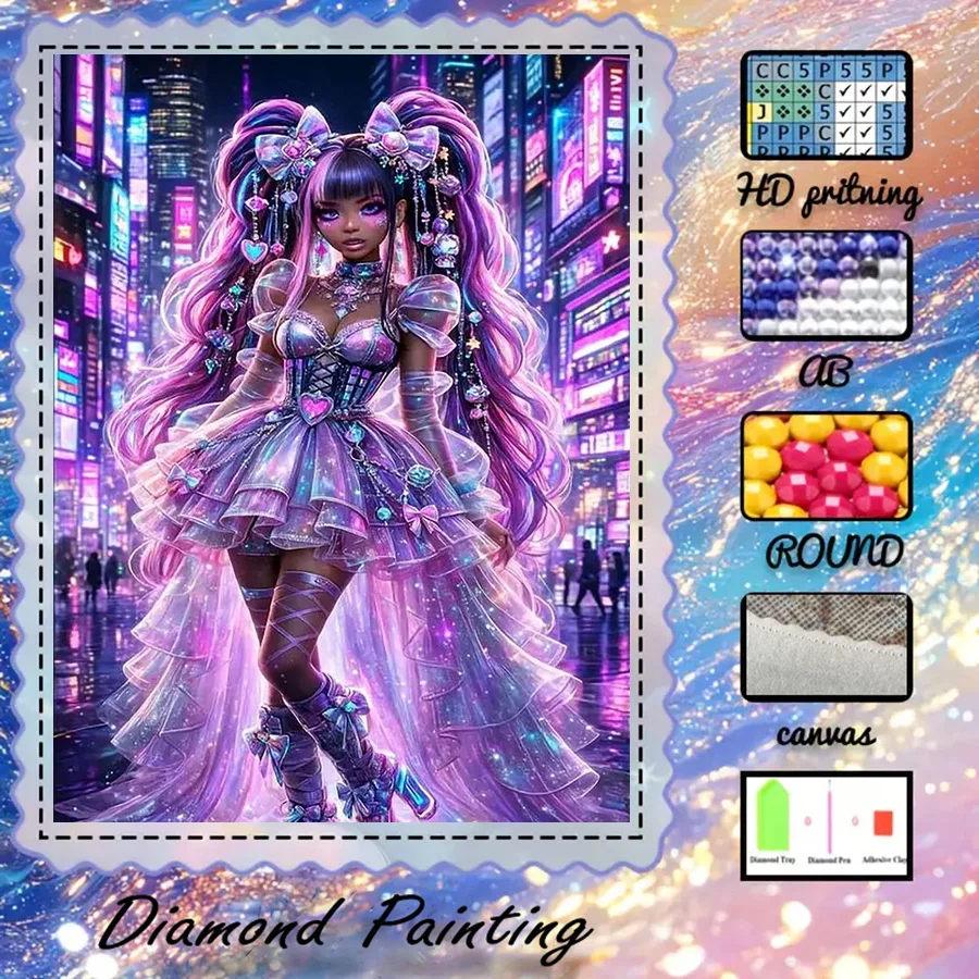 1 piece - 5D-DIY - Flocking cloth - Special drill - Diamond painting set - Dream Princess - Mosaic - Diamond Art
1 piece - 5D-DIY - Flocking cloth - Special drill - Diamond painting set - Dream Princess - Mosaic - Diamond Art
