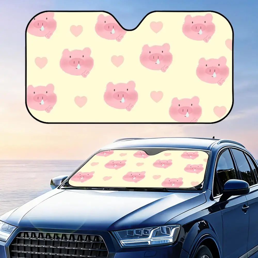 Симпатичный розовый солнцезащитный козырек для автомобиля в форме поросенка, защита от УФ-излучения, из алюминиевой фольги, отражающая теплоизоляция, складной, многоразовый
Симпатичный розовый солнцезащитный козырек для автомобиля в форме поросенка, защита от УФ-излучения, из алюминиевой фольги, отражающая теплоизоляция, складной, многоразовый