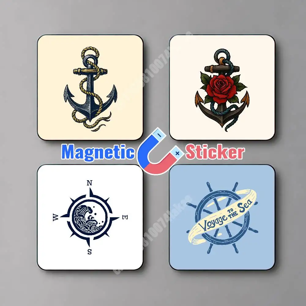 Compass Anchor Nautical Sailor Captain Magnetic Sticker Reusable Fridge Decal for Metal Surfaces Magnet Marker
Compass Anchor Nautical Sailor Captain Magnetic Sticker Reusable Fridge Decal for Metal Surfaces Magnet Marker