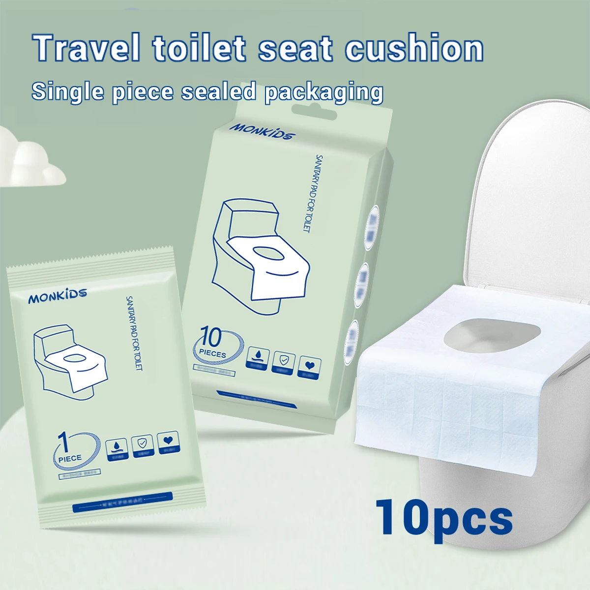 10 Pieces of Disposable Toilet Seat Travel Portable Toilet Seat Travel Hotel Toilet Water-Proof Toilet Seat Cover
10 Pieces of Disposable Toilet Seat Travel Portable Toilet Seat Travel Hotel Toilet Water-Proof Toilet Seat Cover