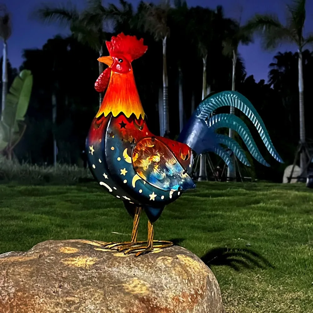 Metal Rooster Yard Decor,18 Inch Solar Chicken Yard Decorations Outdoor,Garden Rooster Decor for Outside,Lawn Statues Decorativ
Metal Rooster Yard Decor,18 Inch Solar Chicken Yard Decorations Outdoor,Garden Rooster Decor for Outside,Lawn Statues Decorativ