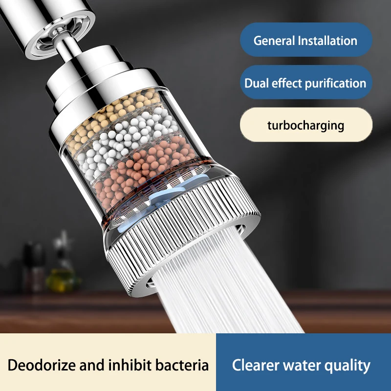 Kitchen Faucet Anti-splash Water Filter Household Pressurized Water Purification Adjustable Extender Universal Rotation
Kitchen Faucet Anti-splash Water Filter Household Pressurized Water Purification Adjustable Extender Universal Rotation