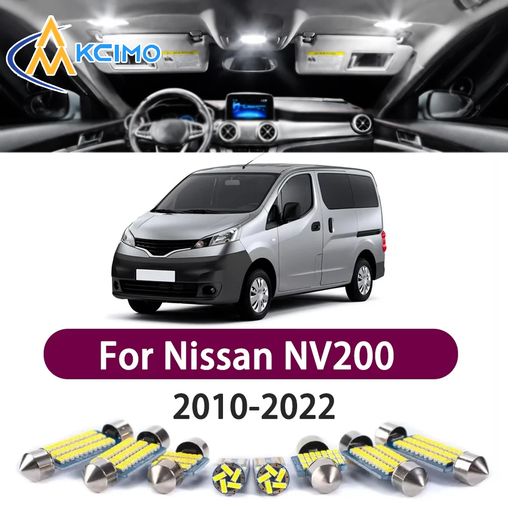 High Lumen CANBUS Error Free LED Interior Light Kit For Nissan NV200 2010-2022 Door Trunk Reading Dome Lamp Bulbs Set
High Lumen CANBUS Error Free LED Interior Light Kit For Nissan NV200 2010-2022 Door Trunk Reading Dome Lamp Bulbs Set
