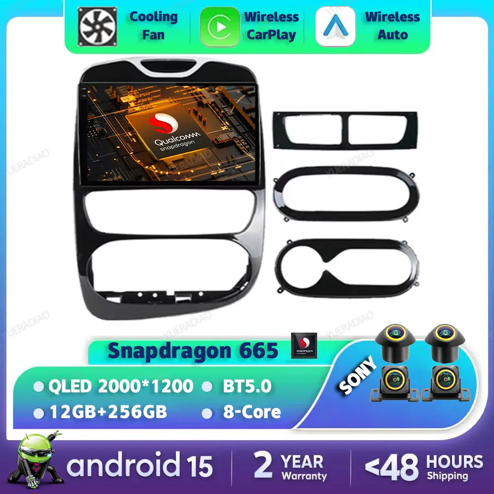 Android 15 Car Radio For Renault Clio 4 BH98 KH98 2012 - 2016 Qualcomm Multimedia Video Player Wireless Carplay Auto 4G WIFI DSP
Android 15 Car Radio For Renault Clio 4 BH98 KH98 2012 - 2016 Qualcomm Multimedia Video Player Wireless Carplay Auto 4G WIFI DSP