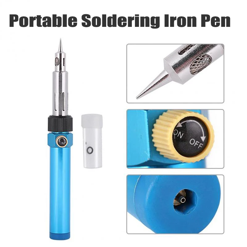 1300°C Gas Torch Butane Pen Pen-shaped Soldering Tools Portable Soldering Iron Pen Multi-purpose Cordless Welding Soldering Iron
1300°C Gas Torch Butane Pen Pen-shaped Soldering Tools Portable Soldering Iron Pen Multi-purpose Cordless Welding Soldering Iron