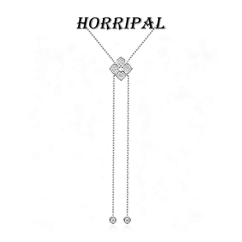 HORRIPAL D VVS1 Moissanite Necklace For Women S925 Sterling Silver GRA Certified Long Tassel Stacking Party Fine Jewelry Gift
HORRIPAL D VVS1 Moissanite Necklace For Women S925 Sterling Silver GRA Certified Long Tassel Stacking Party Fine Jewelry Gift
