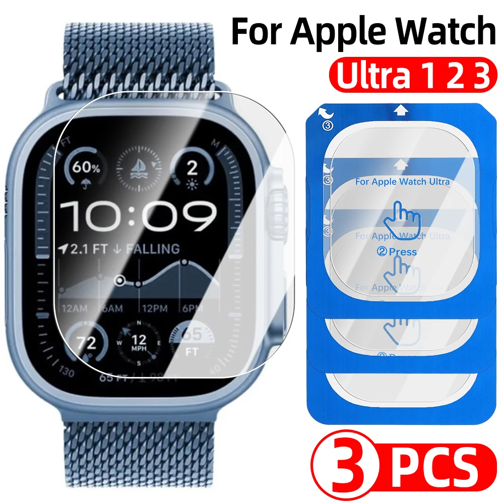 1-3pcs HD Tempered Glass for Apple Watch Ultra 1/2/3 Easy Install Screen Protector Anti-Scratch Protective Film for IWatch 49mm
1-3pcs HD Tempered Glass for Apple Watch Ultra 1/2/3 Easy Install Screen Protector Anti-Scratch Protective Film for IWatch 49mm