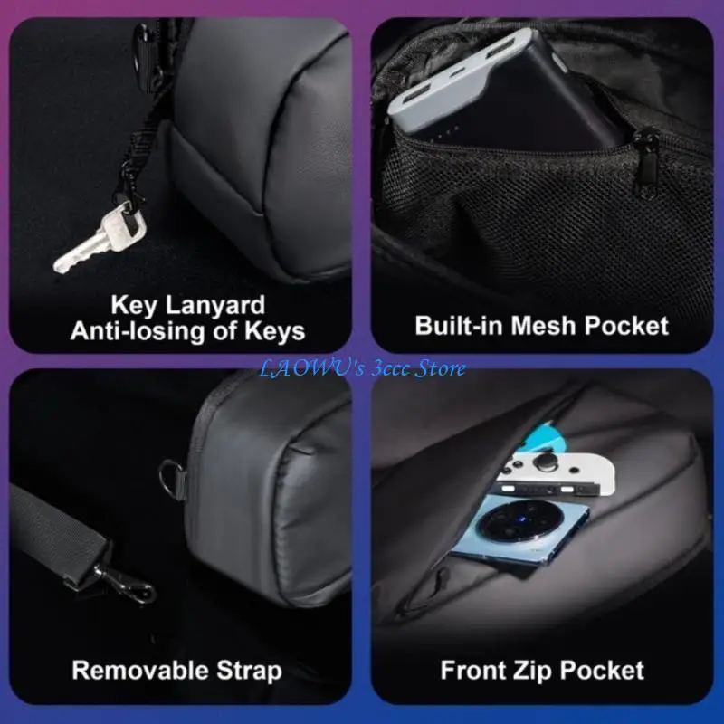 Y8AD Versatile Crossbody Storage Bag with Large Capacity & Water Resistance Multifunctional Slings Bag for ROG/Steam Console
Y8AD Versatile Crossbody Storage Bag with Large Capacity & Water Resistance Multifunctional Slings Bag for ROG/Steam Console