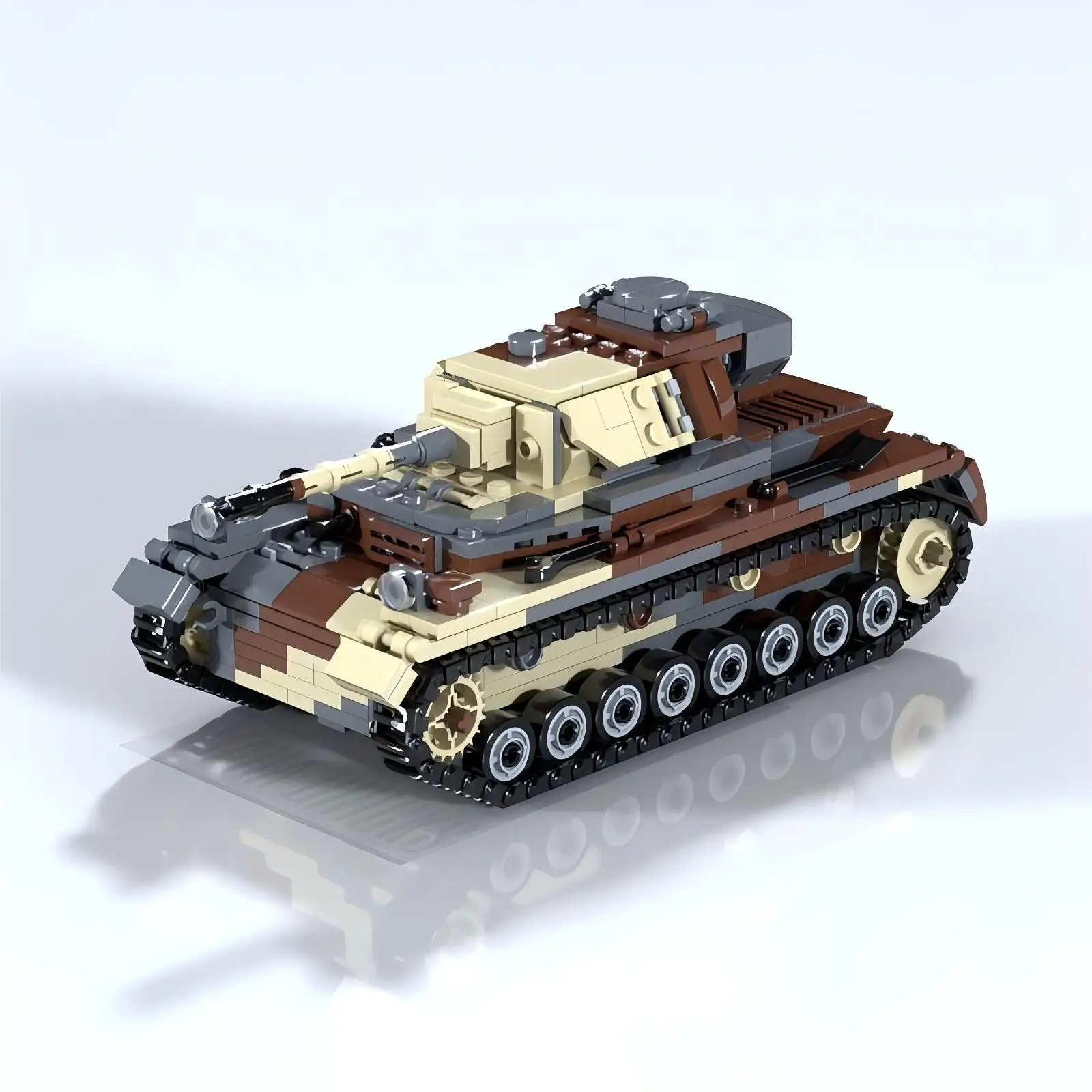 MOC WW2 German Panzer IV D-type Набор строительных блоков OB Камуфляжная модель танка DIY Детская головоломка Сборка игрушек Подарок на день рождения
MOC WW2 German Panzer IV D-type Набор строительных блоков OB Камуфляжная модель танка DIY Детская головоломка Сборка игрушек Подарок на день рождения