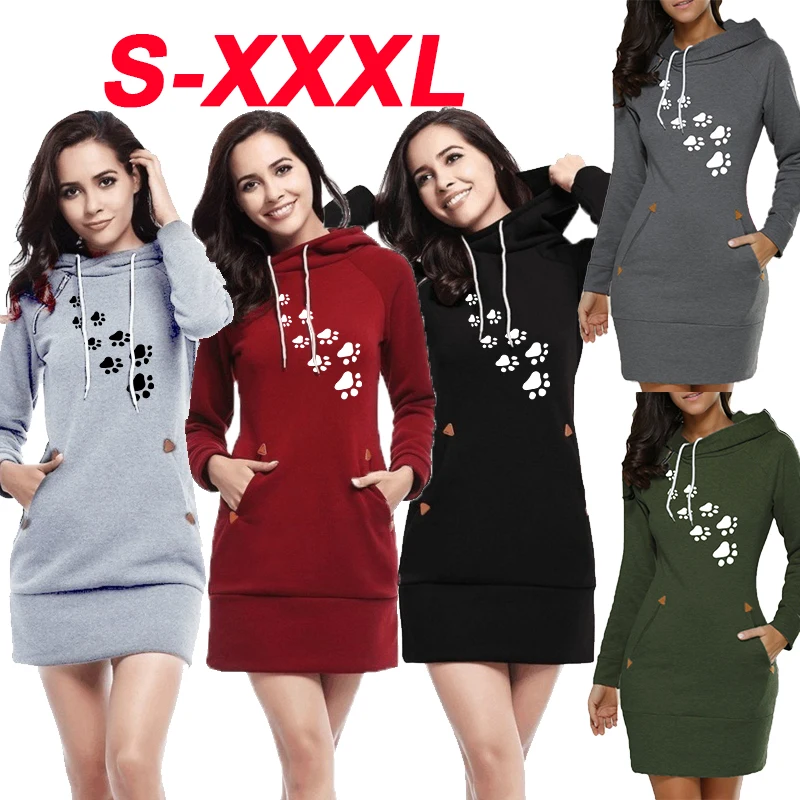 2023 Women's Fashion Long Sleeve Casual Hooded Dress Women's Autumn/Winter Printed Sweater Dress Plus Size
2023 Women's Fashion Long Sleeve Casual Hooded Dress Women's Autumn/Winter Printed Sweater Dress Plus Size