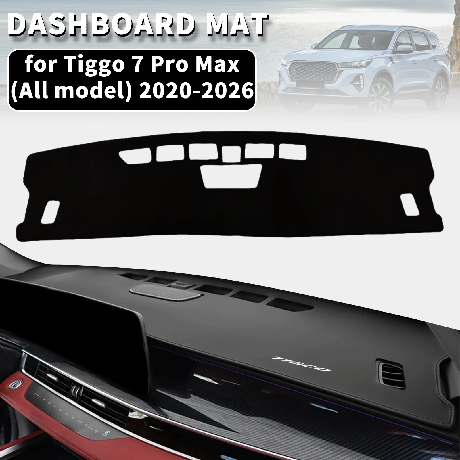 for Chery Tiggo 7 Pro Max 2026-2020 PHEV Dashmat Dashboard Cover Dash Mat Anti-UV Sun Shade Carpet Pad Car Styling Protector
for Chery Tiggo 7 Pro Max 2026-2020 PHEV Dashmat Dashboard Cover Dash Mat Anti-UV Sun Shade Carpet Pad Car Styling Protector