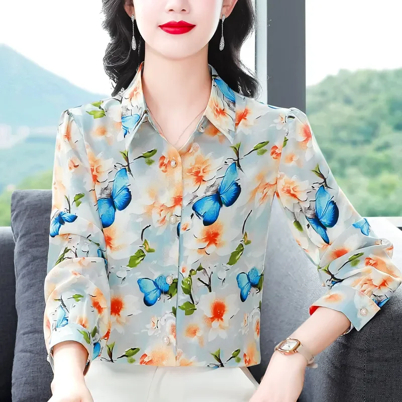 Womens Floral Print Blouse Long Sleeve Elegant Casual Shirt
Womens Floral Print Blouse Long Sleeve Elegant Casual Shirt