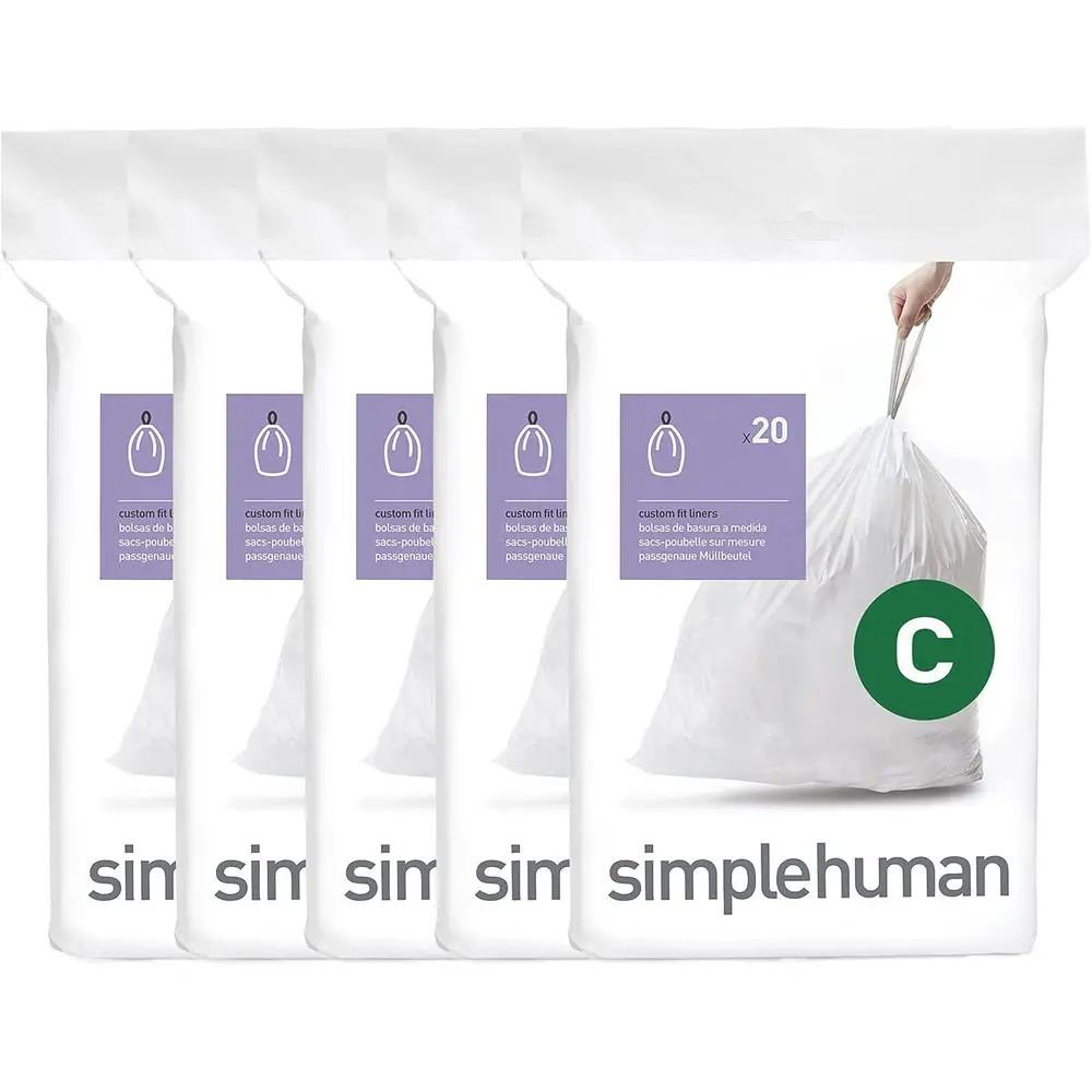 100 Count Custom Fit Trash Liners, 10-12 Liter Capacity, White
100 Count Custom Fit Trash Liners, 10-12 Liter Capacity, White