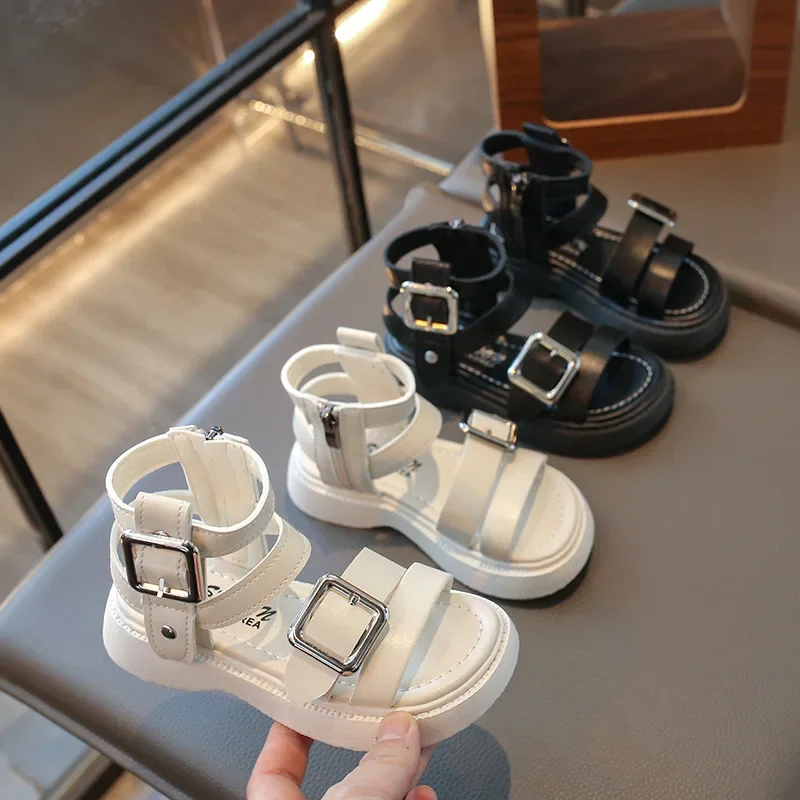 Summer Sandals New Fashion Versatile Girl Shoes Anti Slip Comfort Soft Casual Kid Shoe Exquisite Retro Classic Princess Shoe
Summer Sandals New Fashion Versatile Girl Shoes Anti Slip Comfort Soft Casual Kid Shoe Exquisite Retro Classic Princess Shoe