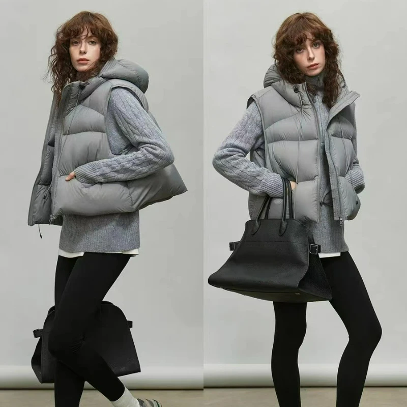 Новая мода, свободный хлопковый жилет, теплая куртка с капюшоном, осень/зима 2026, женский пуховый хлопковый жилет в европейском и американском стиле
Новая мода, свободный хлопковый жилет, теплая куртка с капюшоном, осень/зима 2026, женский пуховый хлопковый жилет в европейском и американском стиле