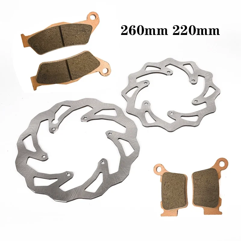 Motorcycle 220MM 260MM Front Rear Brake Discs Rotors Brake Pads for KTM EXC SX SXF XC XCF XCW XCFW 125 150 250 300 350 450 530
Motorcycle 220MM 260MM Front Rear Brake Discs Rotors Brake Pads for KTM EXC SX SXF XC XCF XCW XCFW 125 150 250 300 350 450 530