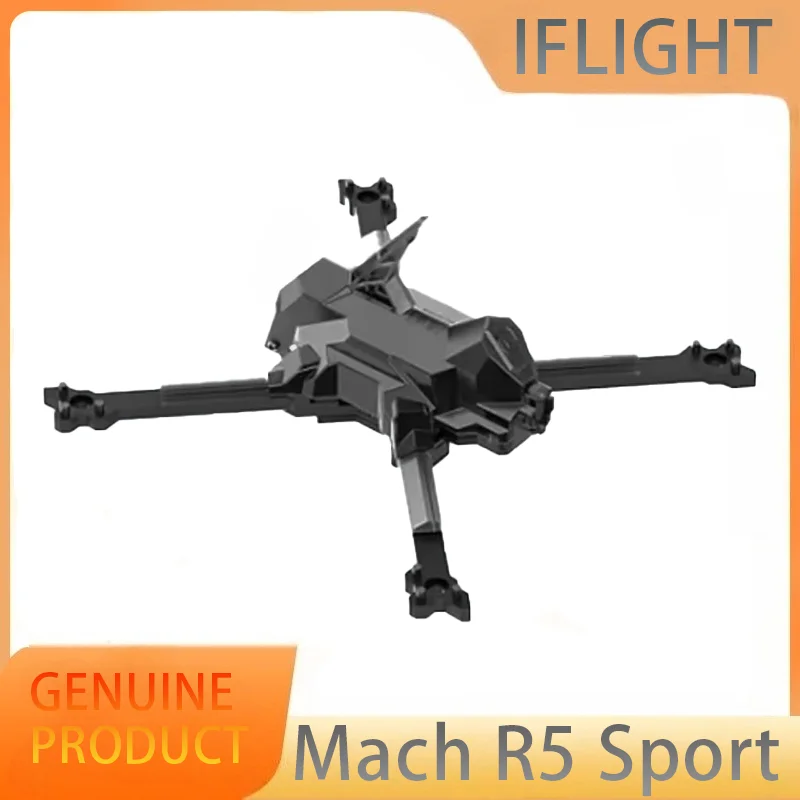 IFlight Mach R5 Sport Race Frame Kit 5inch 210mm 5.5mm Arm Frame Dimension 148x148x51mm for RC FPV Drone
IFlight Mach R5 Sport Race Frame Kit 5inch 210mm 5.5mm Arm Frame Dimension 148x148x51mm for RC FPV Drone