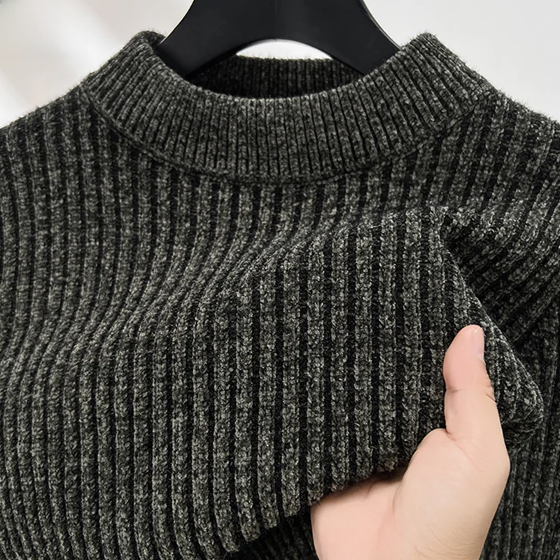 Thiened f-High Collar Men's Knitted Sweater Casual Base Layer Winter Clothes Warm Casual Sle Polyester Nylon Blend
Thiened f-High Collar Men's Knitted Sweater Casual Base Layer Winter Clothes Warm Casual Sle Polyester Nylon Blend