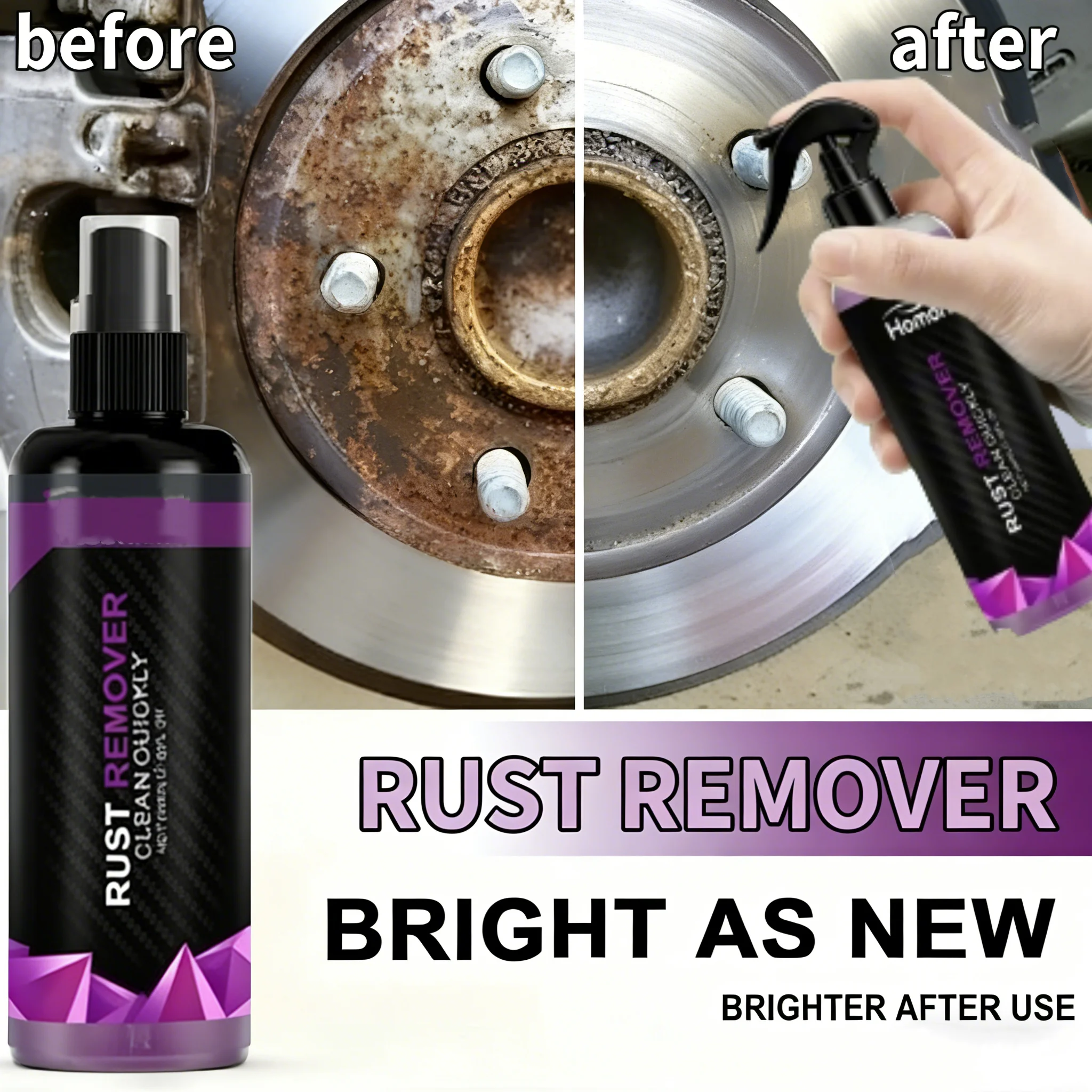 100ml Paint Rust Inhibitor Paint Rust Remover Derusting Spray Car Rust Removal Spray Car Wheel Hub Rust Remover Car Accessories
100ml Paint Rust Inhibitor Paint Rust Remover Derusting Spray Car Rust Removal Spray Car Wheel Hub Rust Remover Car Accessories