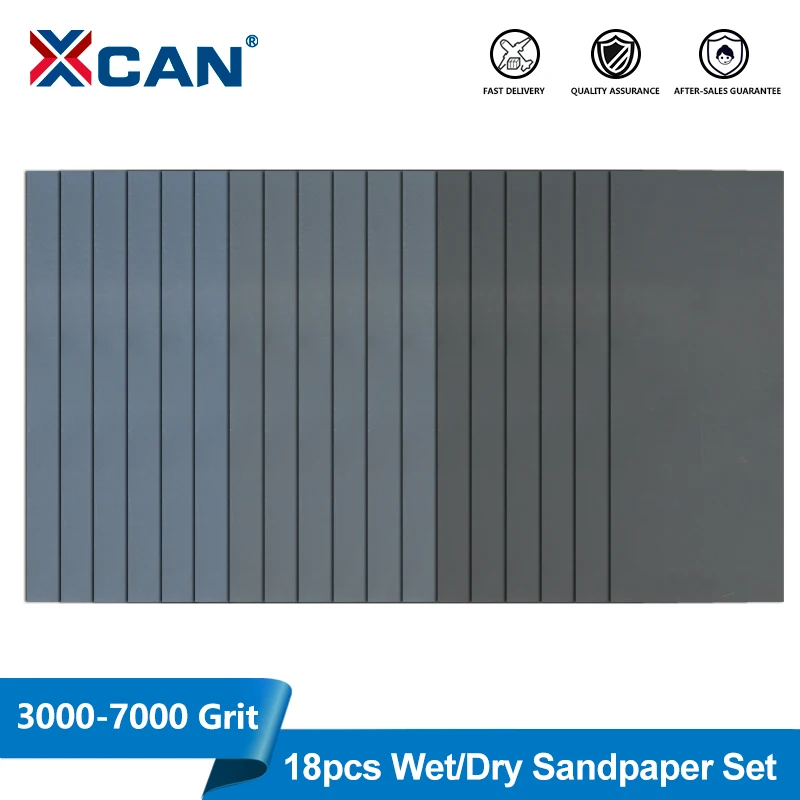 XCAN 18 шт. набор влажной/сухой наждачной бумаги 3000/5000/7000 зернистость шлифовальная бумага абразивный инструмент для полировки для автомобильного шлифования деревянной мебели
XCAN 18 шт. набор влажной/сухой наждачной бумаги 3000/5000/7000 зернистость шлифовальная бумага абразивный инструмент для полировки для автомобильного шлифования деревянной мебели