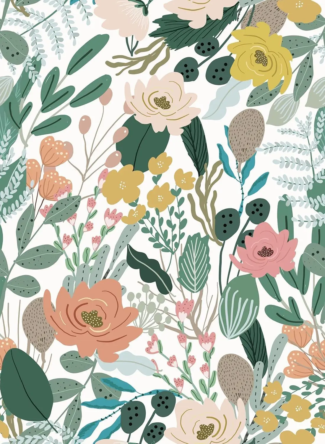 Green Floral Peel and Stick Wallpaper Boho Floral Contact Paper Teal Navy Wildflower Wallpaper Self Adhesive Wallpaper for Decor
Green Floral Peel and Stick Wallpaper Boho Floral Contact Paper Teal Navy Wildflower Wallpaper Self Adhesive Wallpaper for Decor