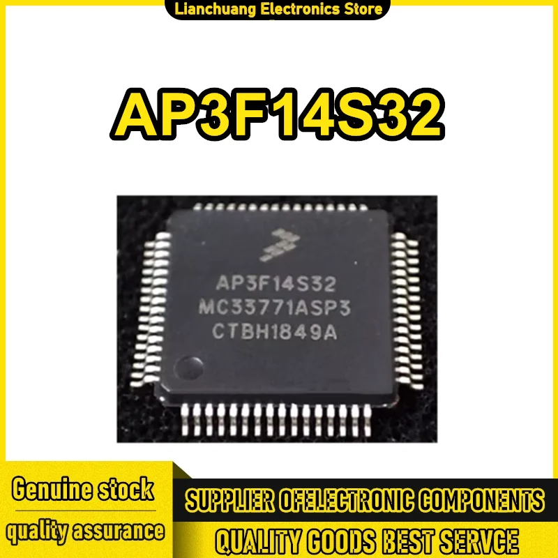 AP3F14S32 MC33771ASP3 QFP-64 IC Chip 100% New Original in stock
AP3F14S32 MC33771ASP3 QFP-64 IC Chip 100% New Original in stock