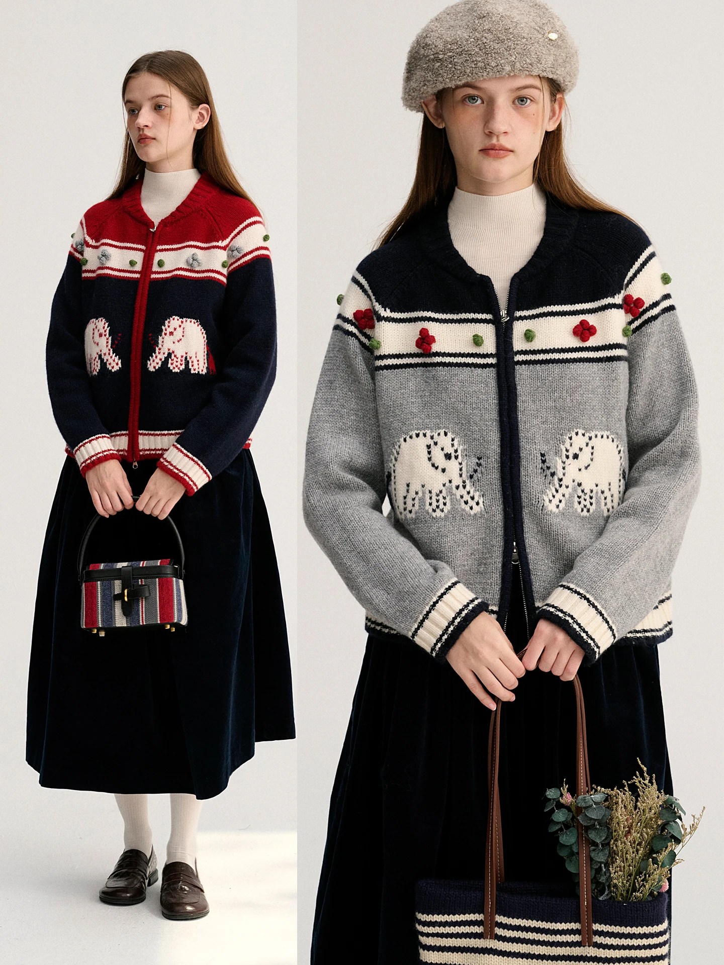 Handmade Heavyweight Pure Wool Sweater Women's Spring Season Double Zipper Digbu Little Elephant Park Faion Vintage Sle
Handmade Heavyweight Pure Wool Sweater Women's Spring Season Double Zipper Digbu Little Elephant Park Faion Vintage Sle