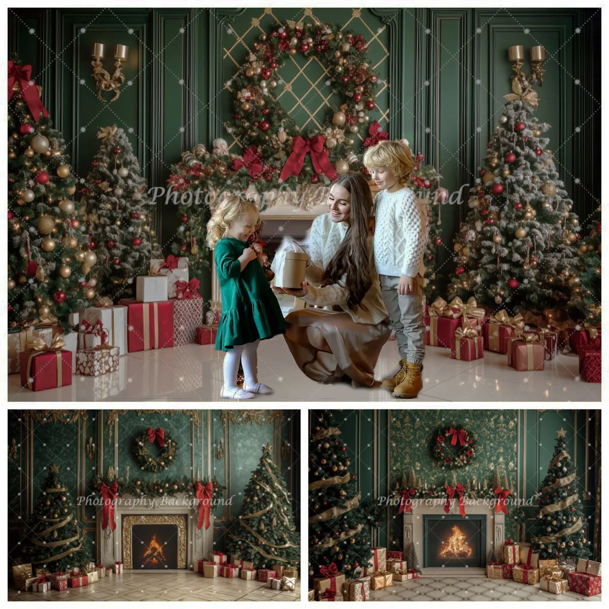 Vintage Christmas Fireplace Decoration Backdrop Retro Interior Kids Family Portrait Party Decor Christmas Tree Photo Background
Vintage Christmas Fireplace Decoration Backdrop Retro Interior Kids Family Portrait Party Decor Christmas Tree Photo Background