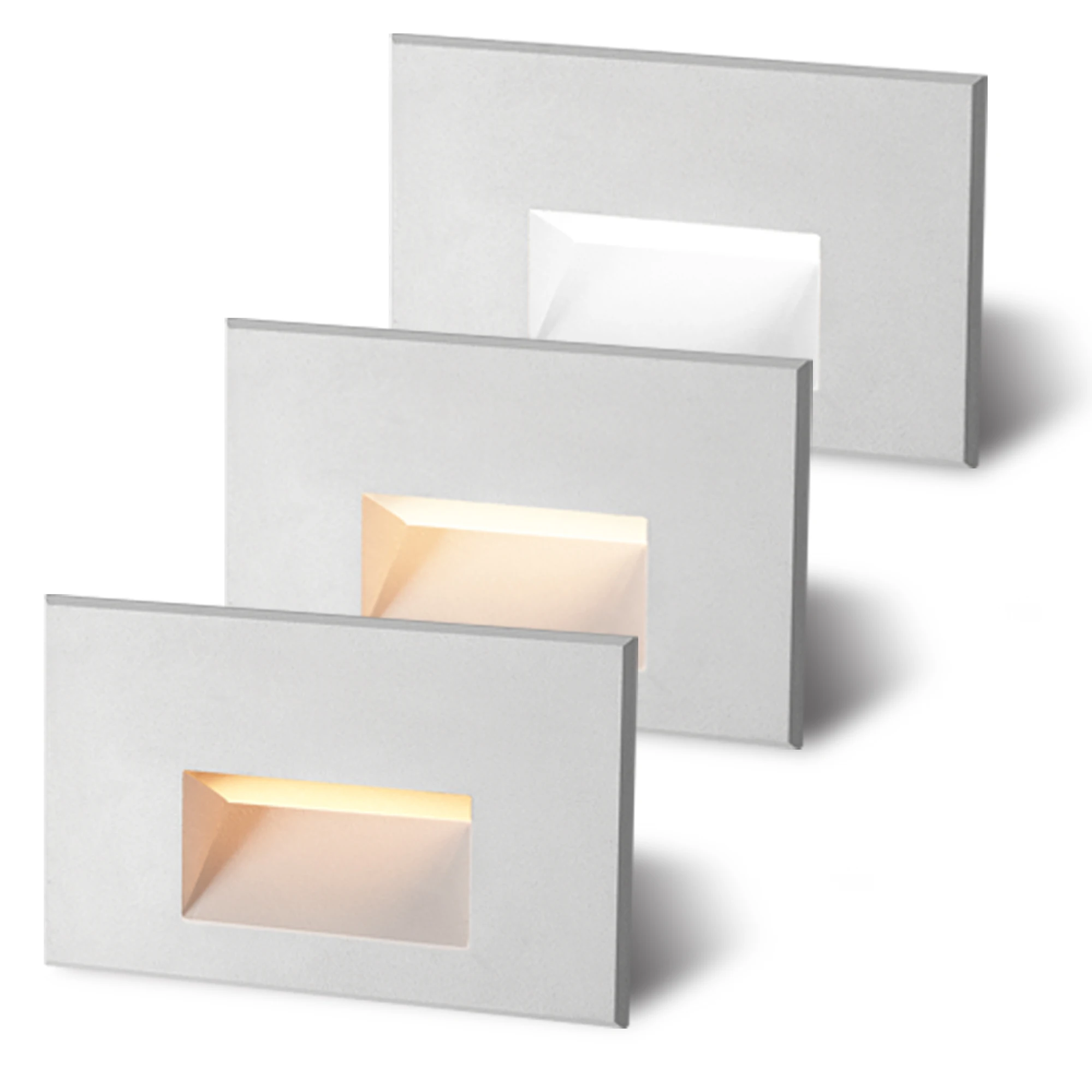 LED Step Lights Outdoor Stair Lights Indoor 12V 4W 3000K/4000K/5000K 3 Color Changing 150LM IP66 Waterproof White 3/6/12-Pack
LED Step Lights Outdoor Stair Lights Indoor 12V 4W 3000K/4000K/5000K 3 Color Changing 150LM IP66 Waterproof White 3/6/12-Pack