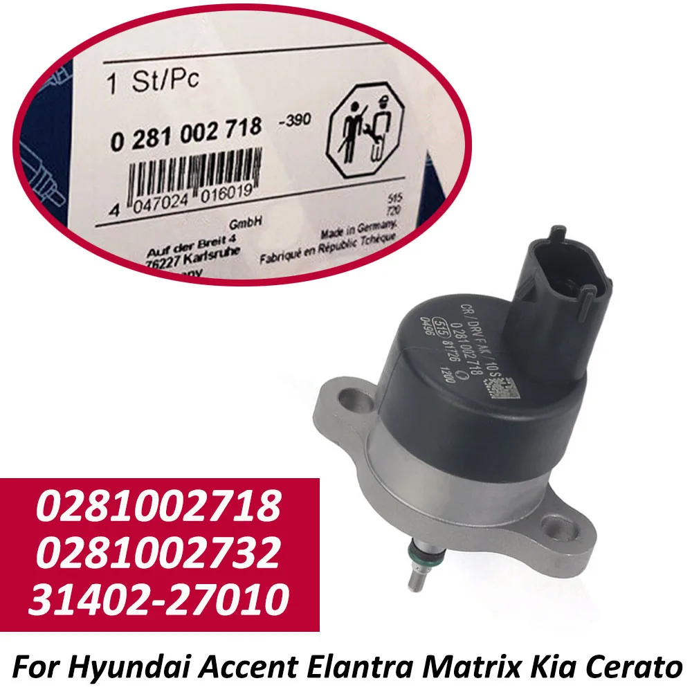 Fuel Pressure Regulator Control Valve For Hyundai KIA Accent Elantra Tucson Matrix 2002-2009 0281002718 31402-27010 0281002732
Fuel Pressure Regulator Control Valve For Hyundai KIA Accent Elantra Tucson Matrix 2002-2009 0281002718 31402-27010 0281002732
