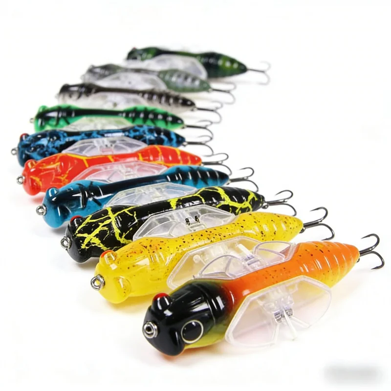 Bionic Insect Lure Bait 15.5g 7.5cm Surface Type Long-Throw Vibrating Sinking Noise Fishing Lure for Freshwater
Bionic Insect Lure Bait 15.5g 7.5cm Surface Type Long-Throw Vibrating Sinking Noise Fishing Lure for Freshwater