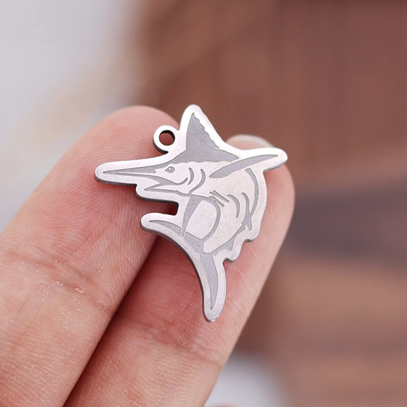2Pcs Punk Shark diy Accessories Sea Animal Stainless Steel Charms for Jewelry Making Necklace Keychain Bracelets Craft Pendant
2Pcs Punk Shark diy Accessories Sea Animal Stainless Steel Charms for Jewelry Making Necklace Keychain Bracelets Craft Pendant