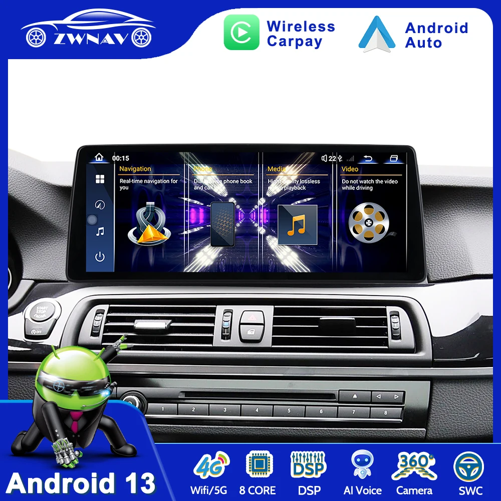 2400*900 Android 13.0 For BMW 5 Series F10 F112010 - 2017 CIC NBT System Auto Radio multimedia player Carplay Stereo Head Unit
2400*900 Android 13.0 For BMW 5 Series F10 F112010 - 2017 CIC NBT System Auto Radio multimedia player Carplay Stereo Head Unit
