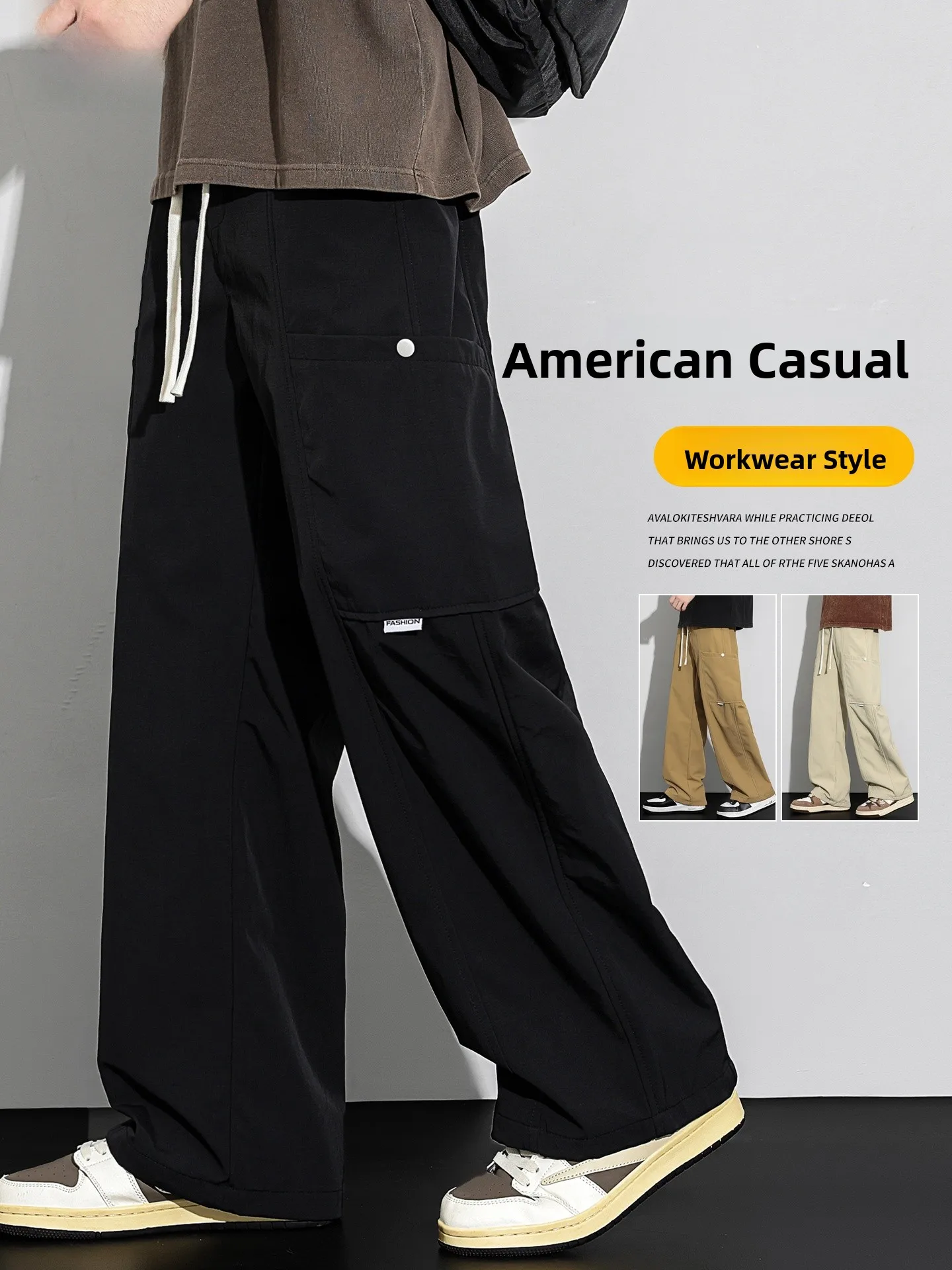 American Paratrooper Work Pants Men's Spring Autumn Loose Straight Casual Outdoor Mountain Climbing Trousers Early Autumn
American Paratrooper Work Pants Men's Spring Autumn Loose Straight Casual Outdoor Mountain Climbing Trousers Early Autumn