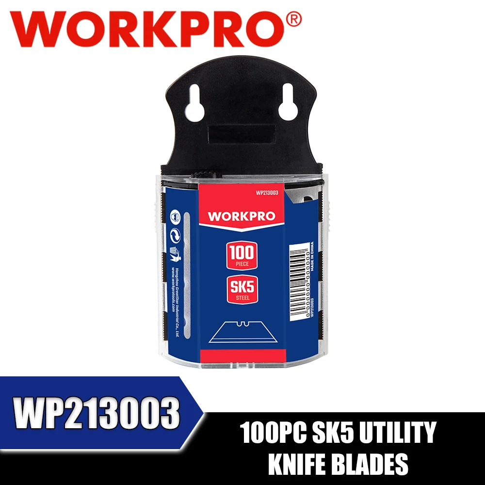 WORKPRO WP213003 100PC SK5 Utility Knife Blades
WORKPRO WP213003 100PC SK5 Utility Knife Blades