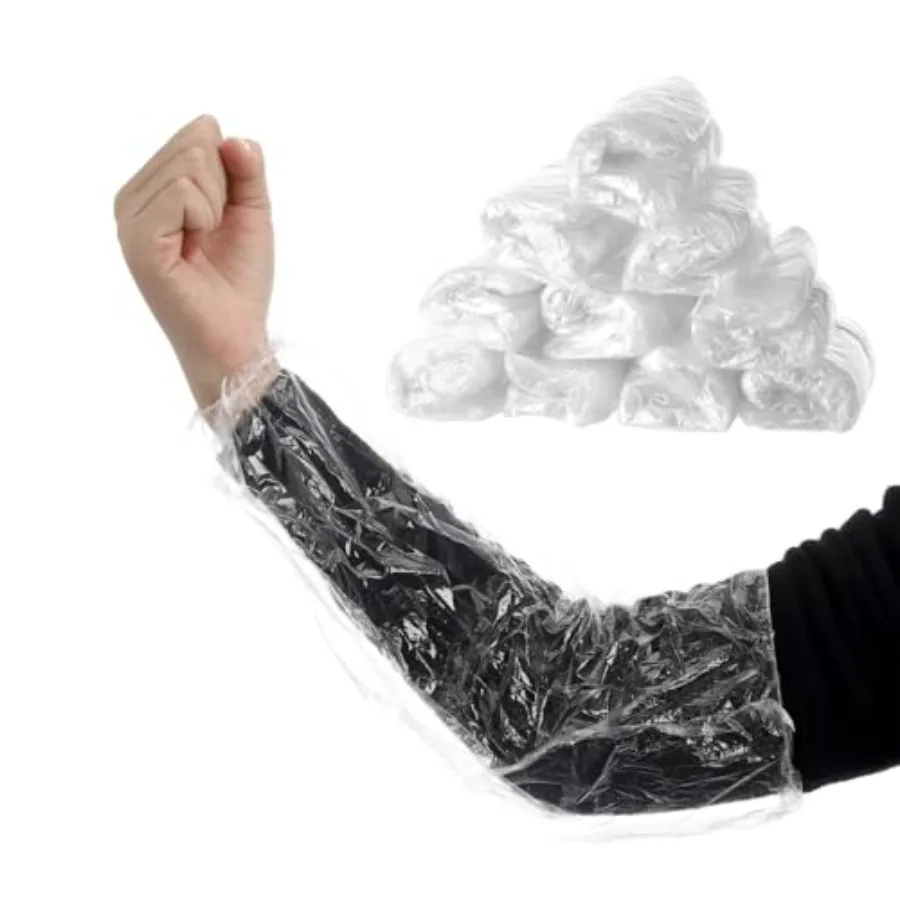300 PCS Disposable Arm Sleeves Covers, Clear PE Plastic Oversleeves, Waterproof Oil-Resistant Arm Protectors with Elastic Ends
300 PCS Disposable Arm Sleeves Covers, Clear PE Plastic Oversleeves, Waterproof Oil-Resistant Arm Protectors with Elastic Ends