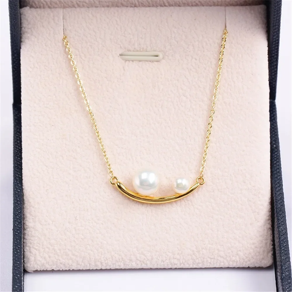 18K Gold Plated Pearl Chain Set, DIY Jewelry Making Supplies, Blank Pendant Bases for Handmade Accessories, No Pearl
18K Gold Plated Pearl Chain Set, DIY Jewelry Making Supplies, Blank Pendant Bases for Handmade Accessories, No Pearl