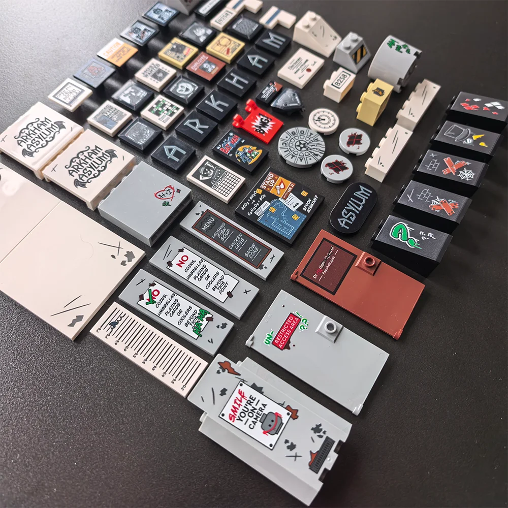 76300 Arkham Asylum Gobricks Print Parts Replacement Stickers
76300 Arkham Asylum Gobricks Print Parts Replacement Stickers