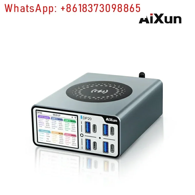 JCID JC AIXUN DP20 Smart Multifunctional Desktop Smart Fast Charger for Mobile Phones 200W PD QC FCP Fast Charging Repair Tool
JCID JC AIXUN DP20 Smart Multifunctional Desktop Smart Fast Charger for Mobile Phones 200W PD QC FCP Fast Charging Repair Tool