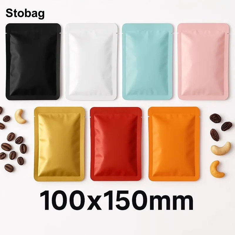 StoBag 100 шт., цветная упаковочная сумка из алюминиевой фольги, пластиковая сумка с открытым верхом, термосвариваемая для чая, кофе, порошка, маска, портативная сумка для хранения
StoBag 100 шт., цветная упаковочная сумка из алюминиевой фольги, пластиковая сумка с открытым верхом, термосвариваемая для чая, кофе, порошка, маска, портативная сумка для хранения