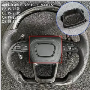 For Audi A1 / A3 / A4 / A5 / A6 / A7 / A8 / Q3 / Q5 / Q7 / Q8 / R8 / TT leather, suede steering wheel covers, horn covers
For Audi A1 / A3 / A4 / A5 / A6 / A7 / A8 / Q3 / Q5 / Q7 / Q8 / R8 / TT leather, suede steering wheel covers, horn covers