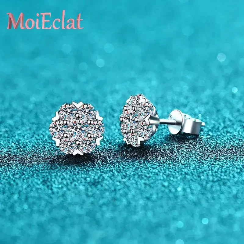 Luxury Snowflake PT950 Platinum Models Earrings, 0.48/1.6CT Moissanite Stud Earrings for Women Wedding Fine Jewelry Gifts
Luxury Snowflake PT950 Platinum Models Earrings, 0.48/1.6CT Moissanite Stud Earrings for Women Wedding Fine Jewelry Gifts