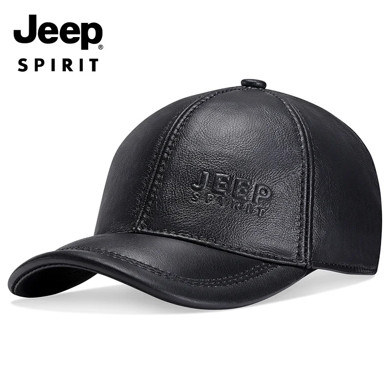 Jeep Men's Genuine Cowhide Leather Cap with Ear Flaps Golf Cap Baseball Cap Trucker Hat, Best Gift for Men
Jeep Men's Genuine Cowhide Leather Cap with Ear Flaps Golf Cap Baseball Cap Trucker Hat, Best Gift for Men
