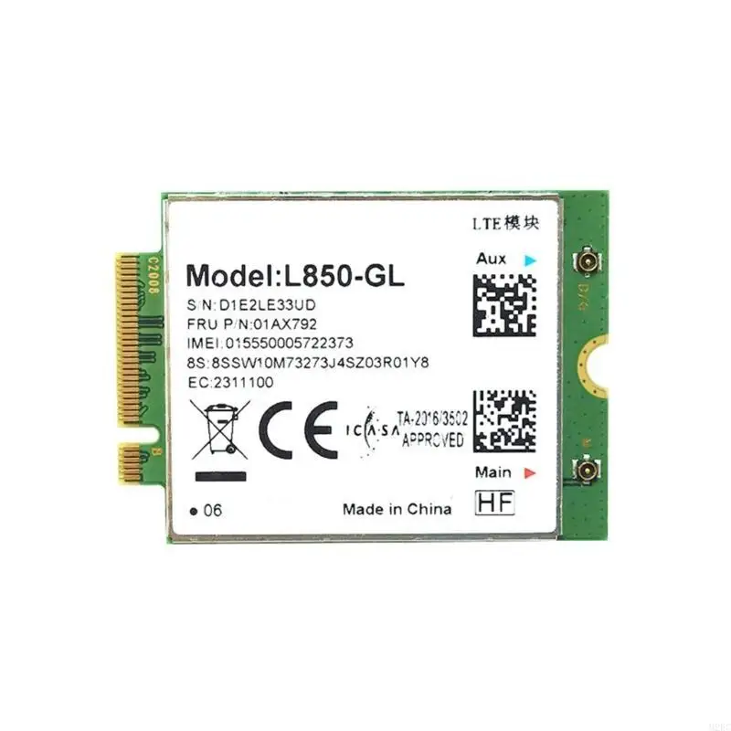 M2EC L850-GL 01AX792 4G CARD LTE Беспроводной модуль CAT9 450 Мбит / с для X380 X390 L48
M2EC L850-GL 01AX792 4G CARD LTE Беспроводной модуль CAT9 450 Мбит / с для X380 X390 L48