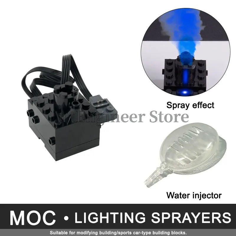 Technical Motor Sprayer Electric Exhaust Building Blocks Compatible DIY Modified Train Car Parts Construction Toys
Technical Motor Sprayer Electric Exhaust Building Blocks Compatible DIY Modified Train Car Parts Construction Toys