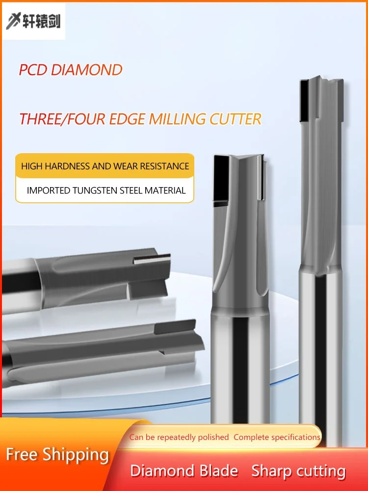 Endmills 3F 4F PCD Diamond Milling Cutters CNC Lathe Milling Cutting Tools D4 D5 D6 D8 D10 4mm 6mm 8mm 10mm 12mm 14mm 50L 100L
Endmills 3F 4F PCD Diamond Milling Cutters CNC Lathe Milling Cutting Tools D4 D5 D6 D8 D10 4mm 6mm 8mm 10mm 12mm 14mm 50L 100L