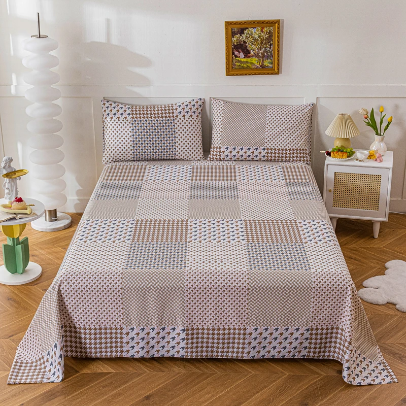 Vintage Geometric Pattern Bed Sheet Set Skin-friendly Cotton Bed Sheet with Pillowcases Home Bedroom Queen King Bedding Set
Vintage Geometric Pattern Bed Sheet Set Skin-friendly Cotton Bed Sheet with Pillowcases Home Bedroom Queen King Bedding Set