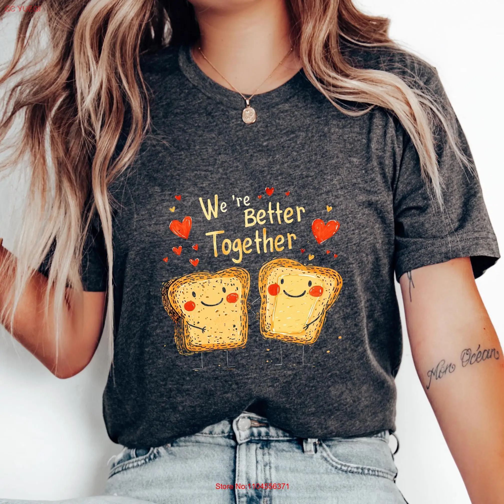 Футболка Were Better Together, очаровательная каламбур с едой, милая романтическая футболка для пар с длинными или короткими рукавами
Футболка Were Better Together, очаровательная каламбур с едой, милая романтическая футболка для пар с длинными или короткими рукавами