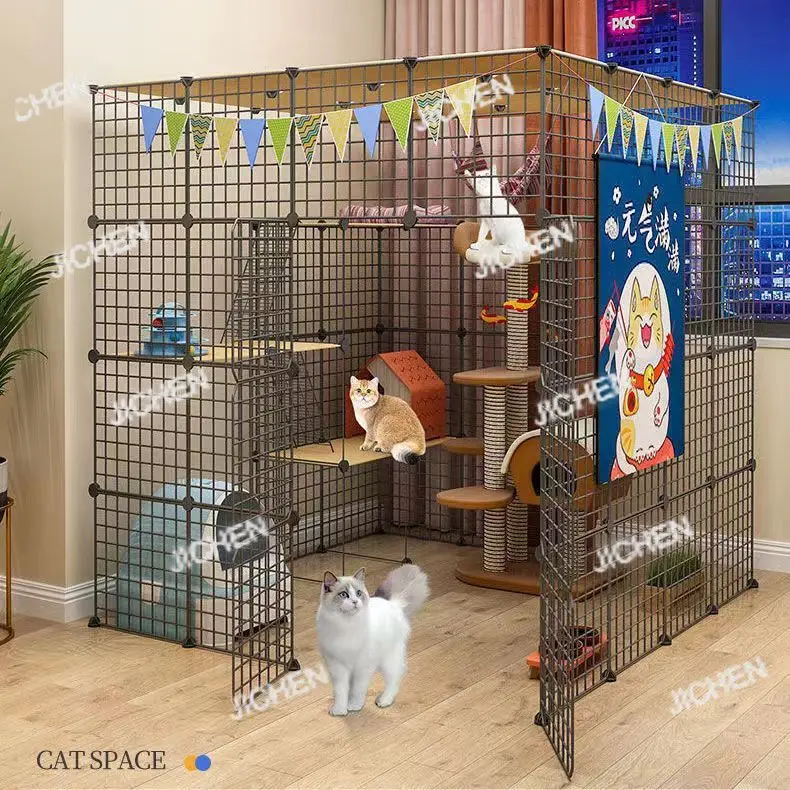 JC негабаритная клетка для кошек, вилла по специальной цене, трехэтажная катерапия, домашнее домашнее гнездо для кошек, большое пространство, складное
JC негабаритная клетка для кошек, вилла по специальной цене, трехэтажная катерапия, домашнее домашнее гнездо для кошек, большое пространство, складное