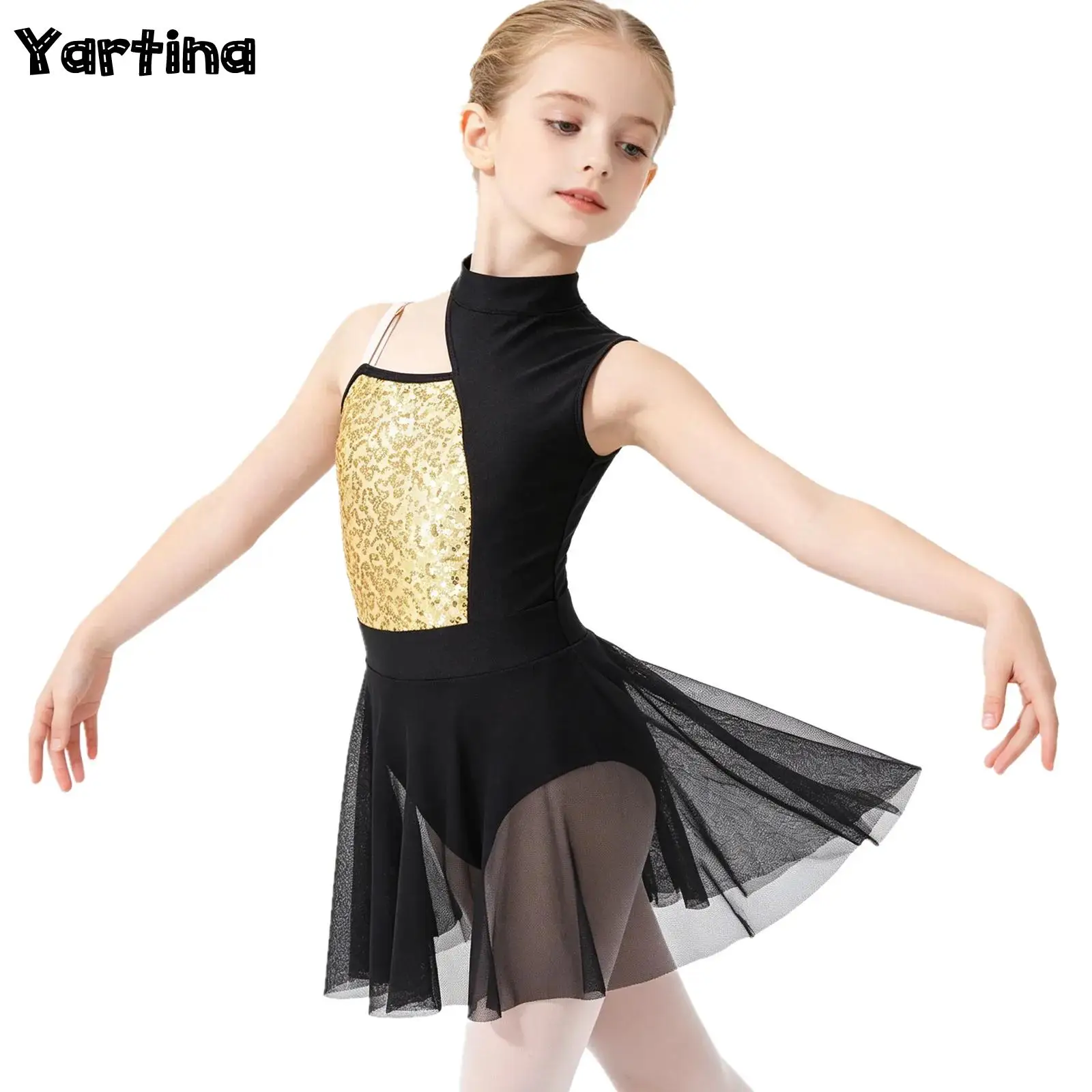 Kids Girls Gymnastics Artistic Figure Skating Ballet Dance Performance Costume Off Shoulder Shiny Sequins Dance Leotards Dress
Kids Girls Gymnastics Artistic Figure Skating Ballet Dance Performance Costume Off Shoulder Shiny Sequins Dance Leotards Dress